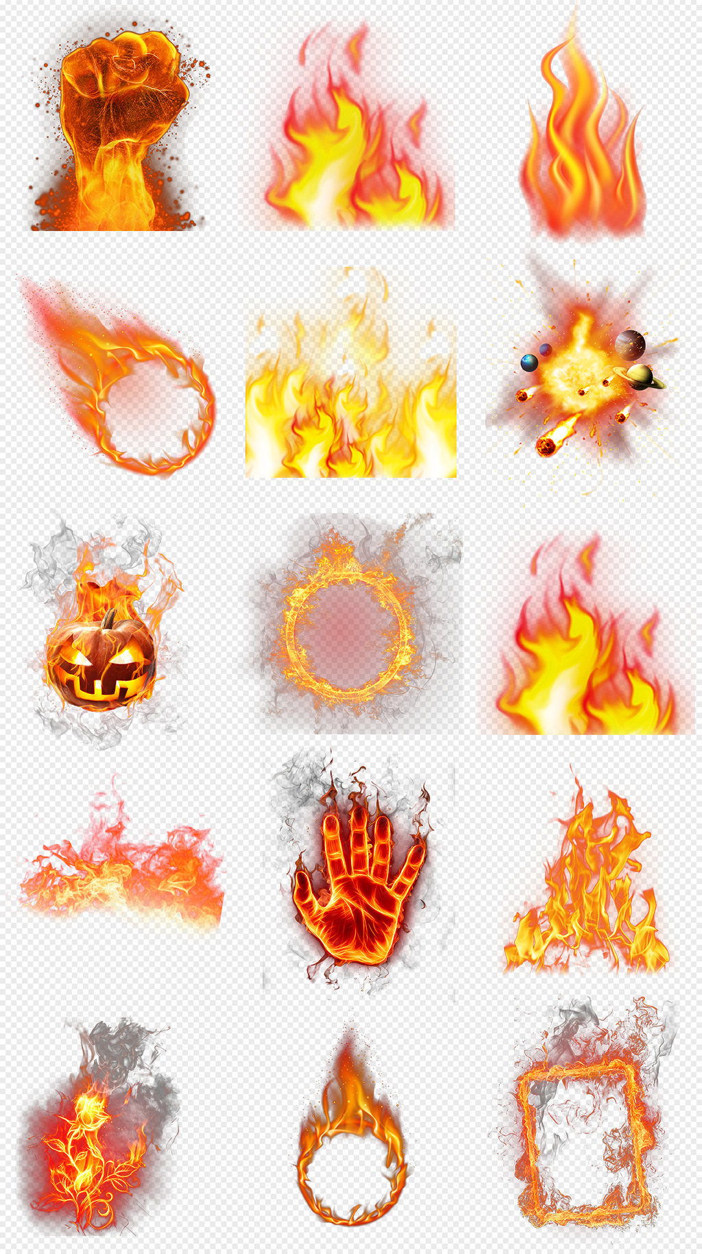 火特效火圈火焰大火PNG免抠素材-设计元素素材下载-众图网