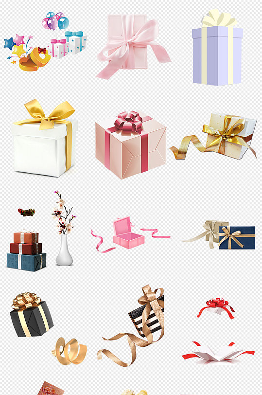 礼盒PNG免抠素材