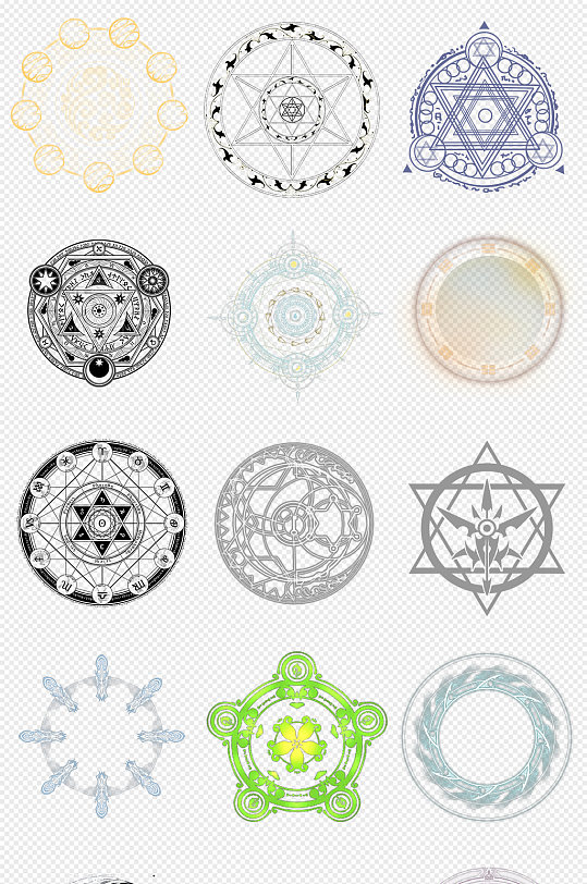 法阵魔法阵布阵png免抠素材