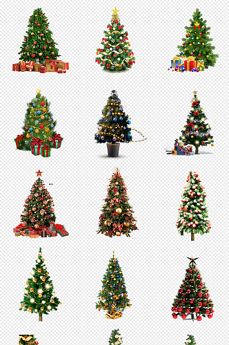 圣诞节圣诞树PNG免抠素材