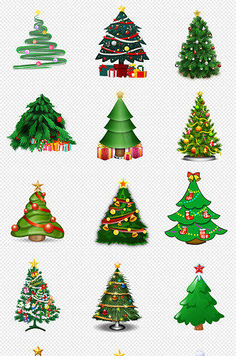 绿色圣诞树圣诞节PNG免抠素材