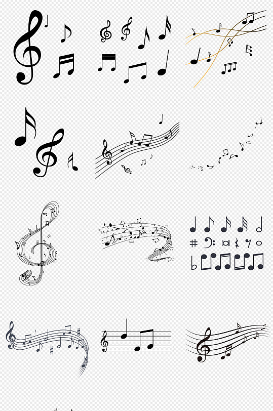 五线谱音符图片 五线谱音符素材下载 众图网