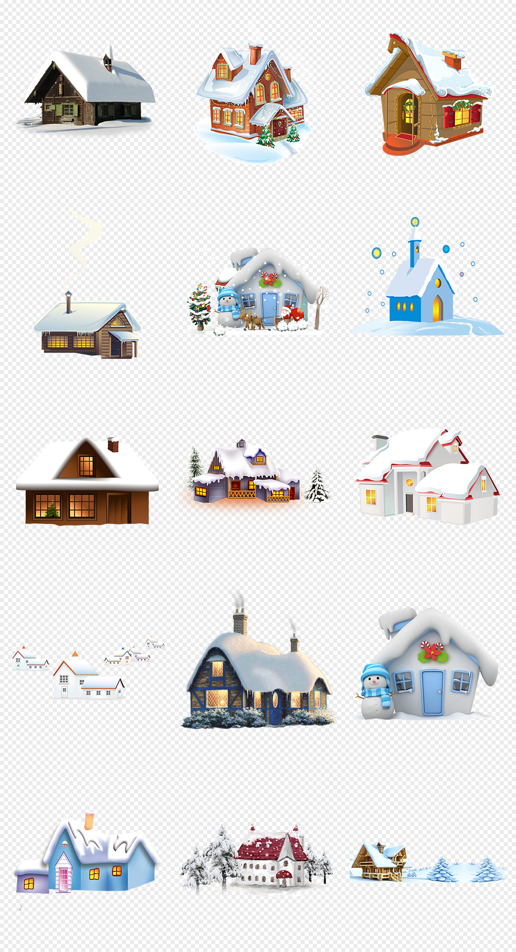 雪房子积雪房子PNG免抠素材素材