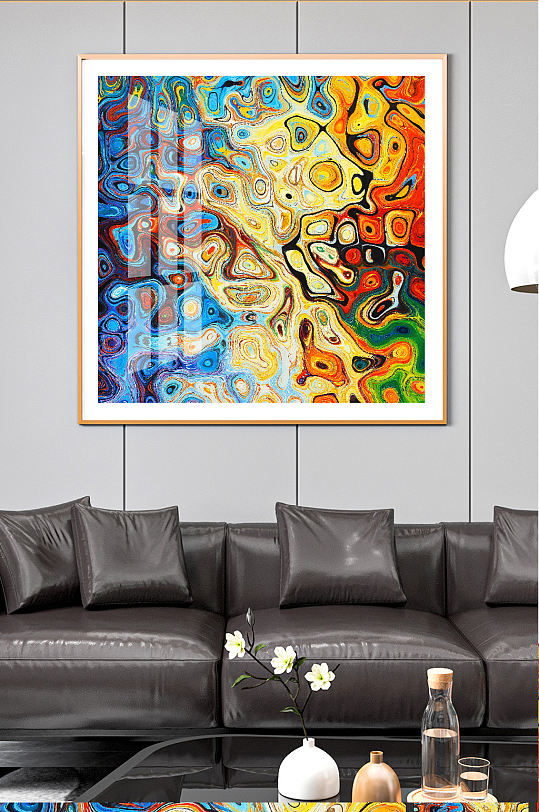 抽象色彩现代装饰画2