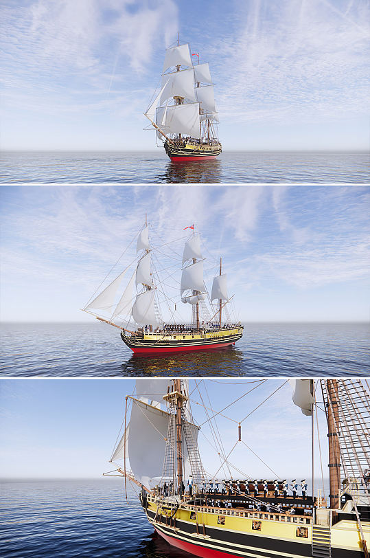 西班牙帆船战舰模型