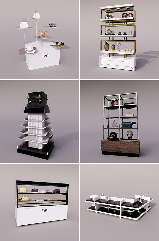 精品商场玻璃展柜-众图网