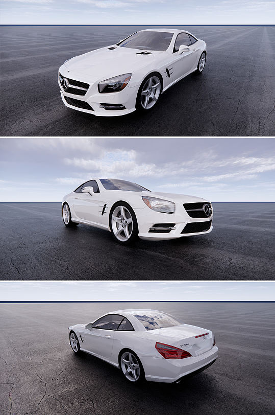 汽车奔驰车su模型-众图网