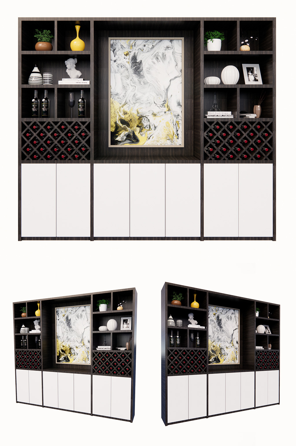 酒柜展示柜红酒展示柜家居家具素材