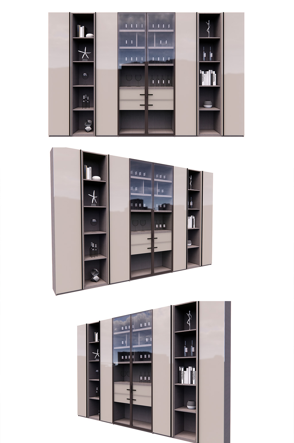 酒柜展示柜红酒柜家具3D模型素材