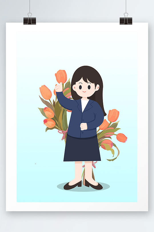 卡通教师简介图片-卡通教师简介素材下载-众图网