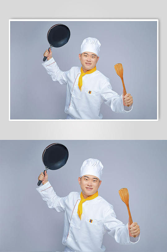 餐饮职场商业厨师服人物摄影精修图片-众图网