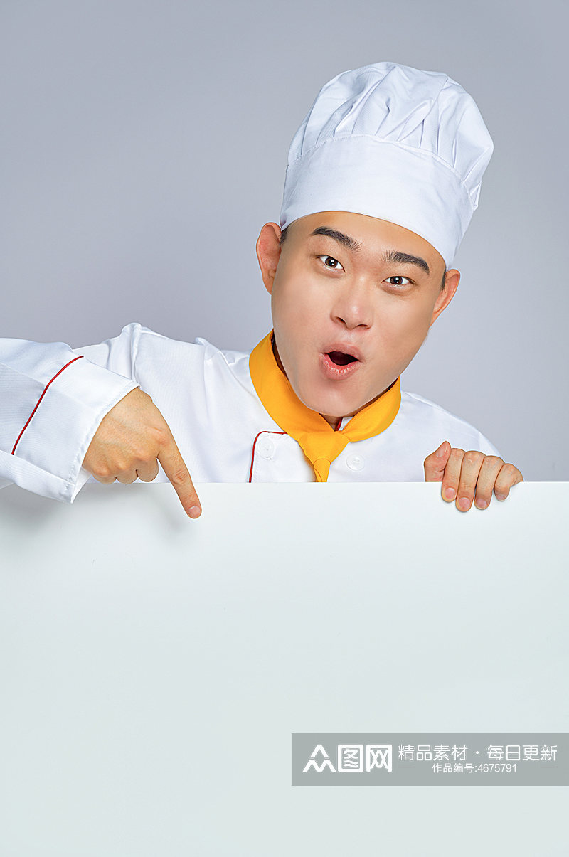 餐饮职场商业厨师服人物摄影精修图片素材