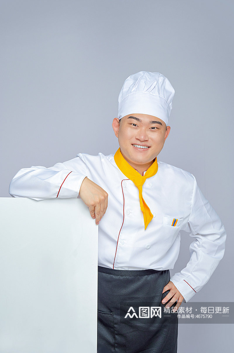 餐饮职场商业厨师服人物摄影精修图片素材