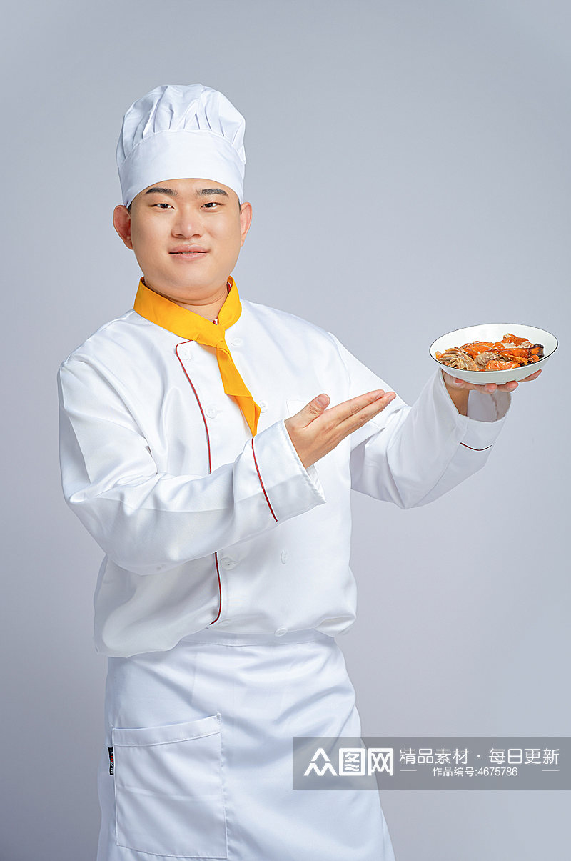 餐饮职场商业厨师服传统美食人物摄影精修图片素材