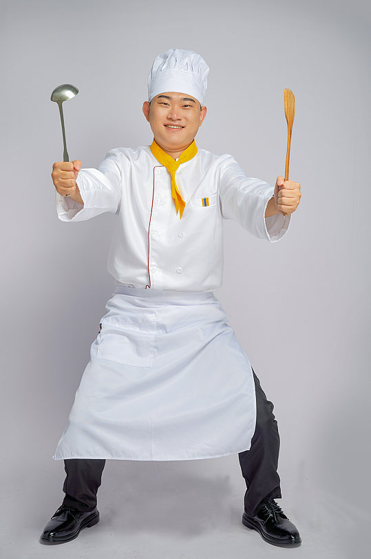 餐饮职场商业厨师服人物摄影图片