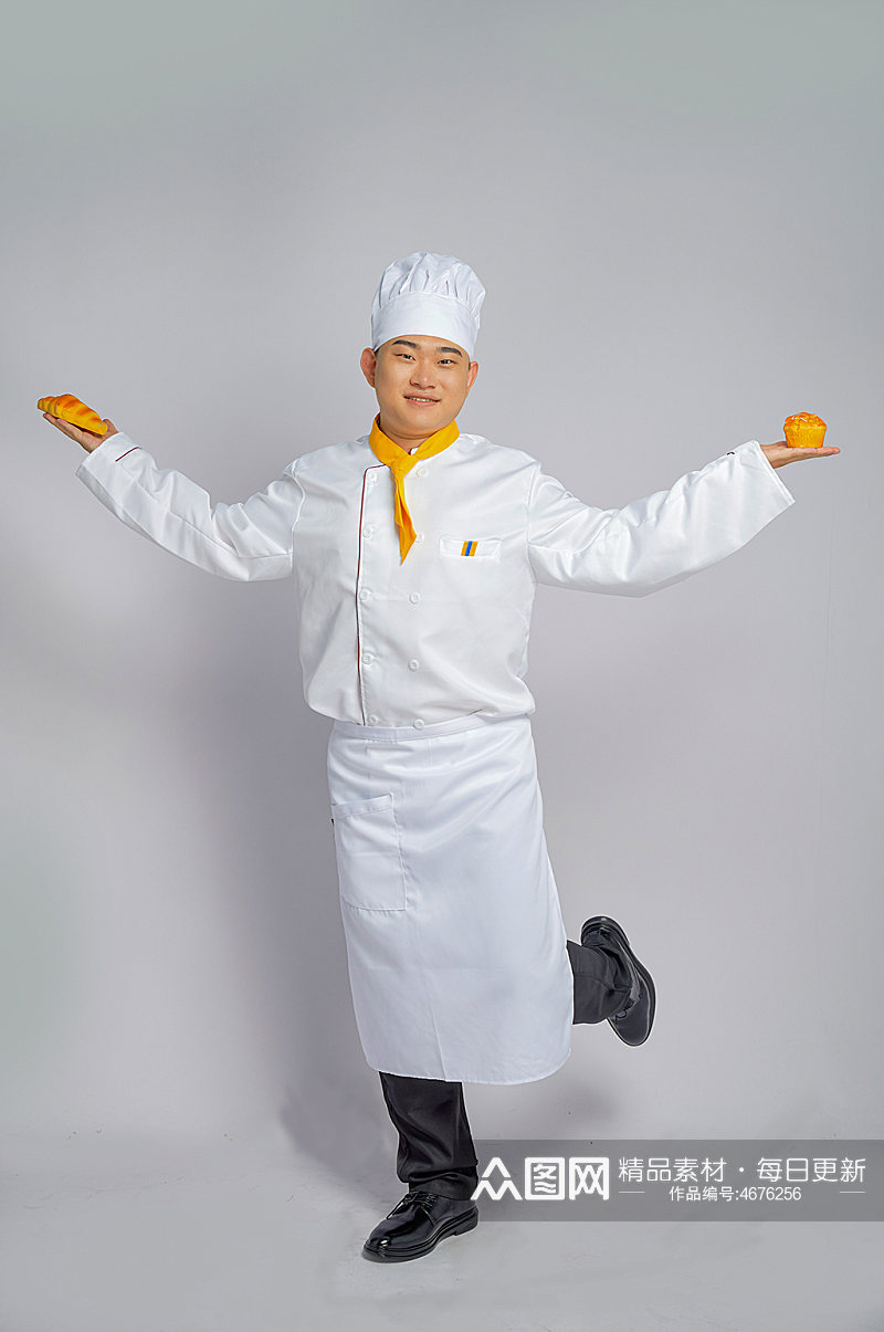 餐饮职场商业厨师服人物摄影图片素材