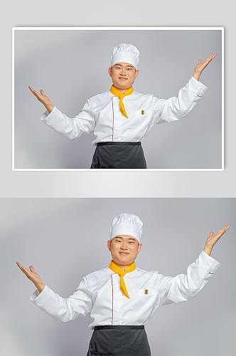 餐饮职场商业厨师服人物摄影图片