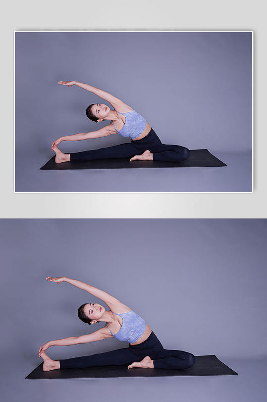 女性瘦身瑜伽运动美女瑜伽人物摄影图精修