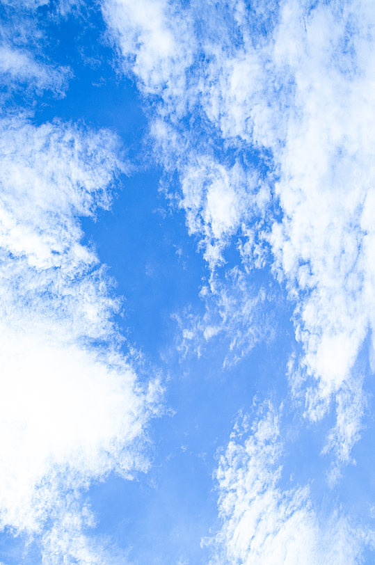蓝天白云云朵背景风景摄影图照片