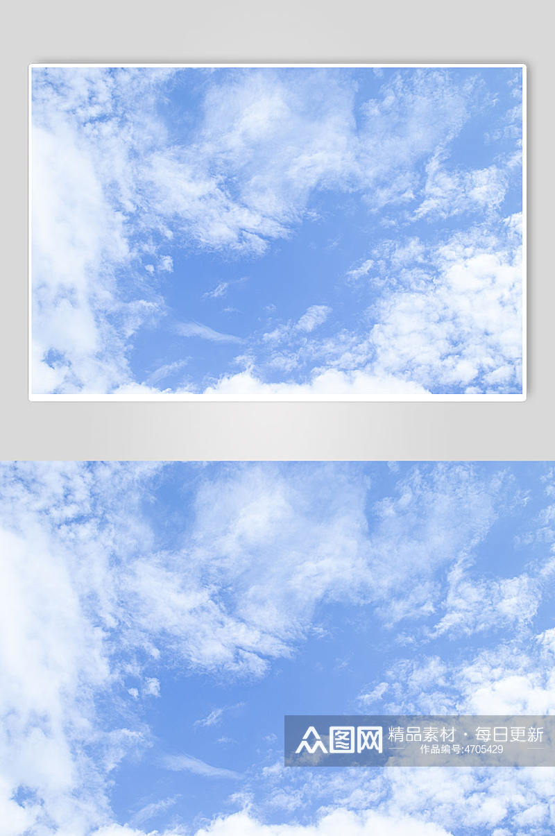 蓝天白云风景摄影图素材素材