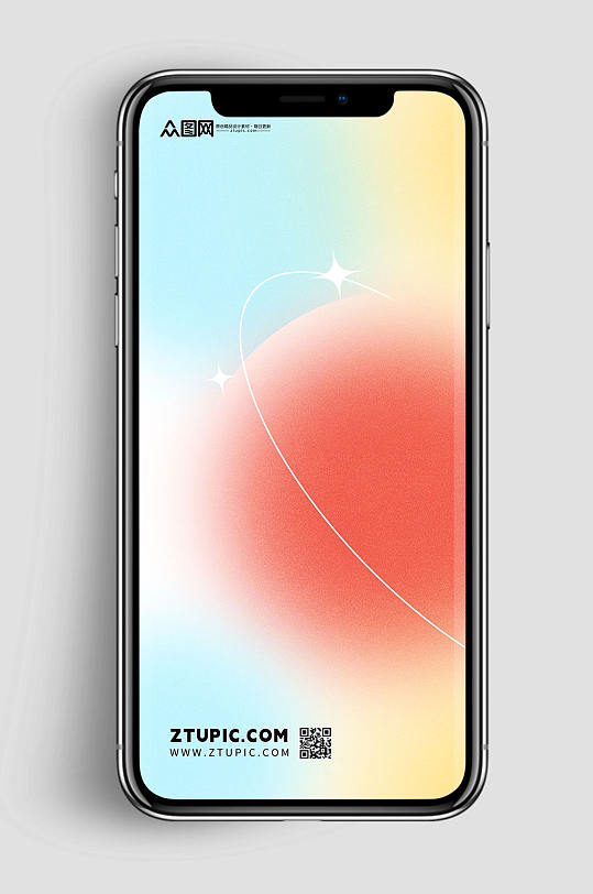 清新色调渐变弥散风背景图海报免抠元素-众图网