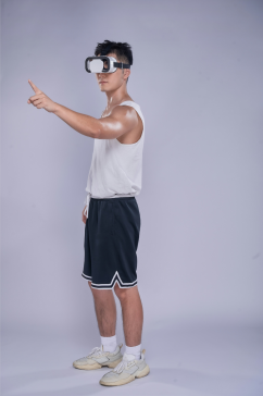 体育健身人物VR眼镜运动精修摄影图片