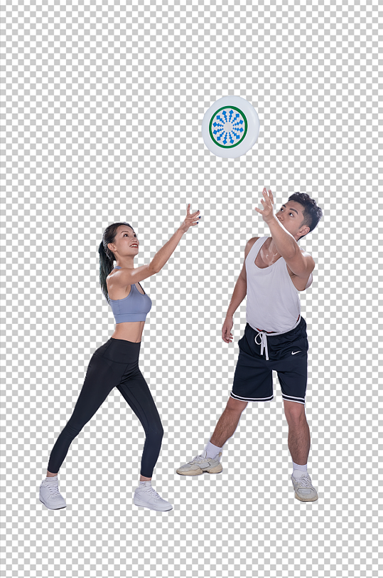 体育健身人物飞盘运动免抠商业摄影图-众图网