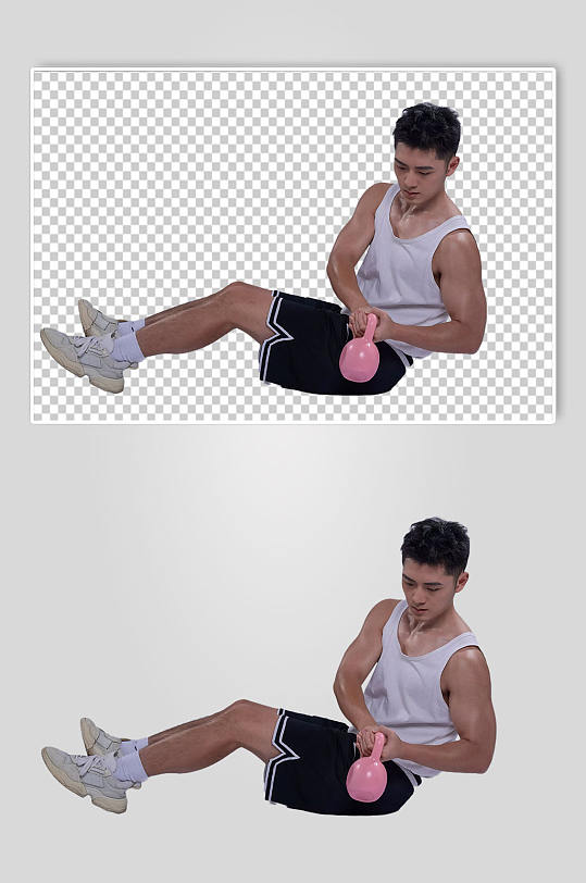 体育健身健身房人物哑铃运动免抠摄影图-众图网