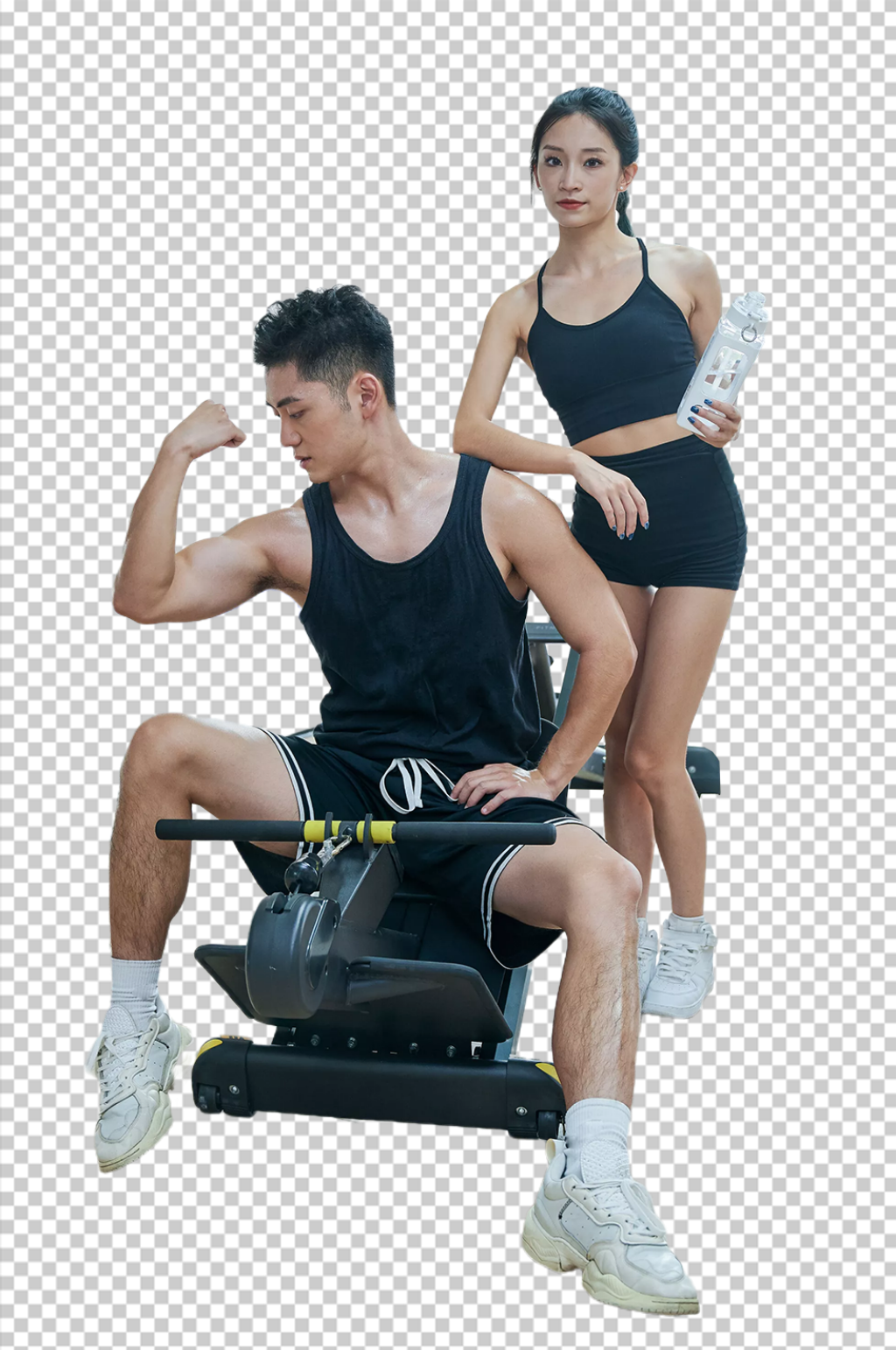 体育健身健身房肌肉人物运动免抠摄影图素材