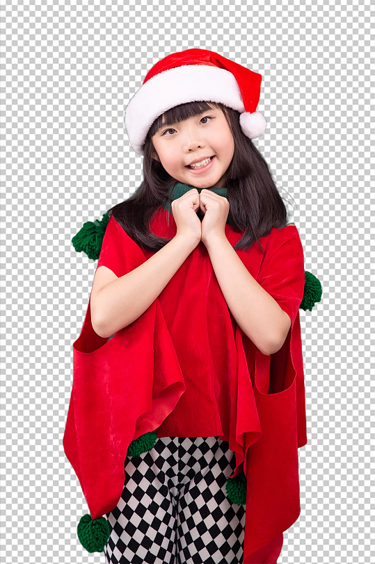可爱圣诞小女孩免抠PNG摄影图片-众图网