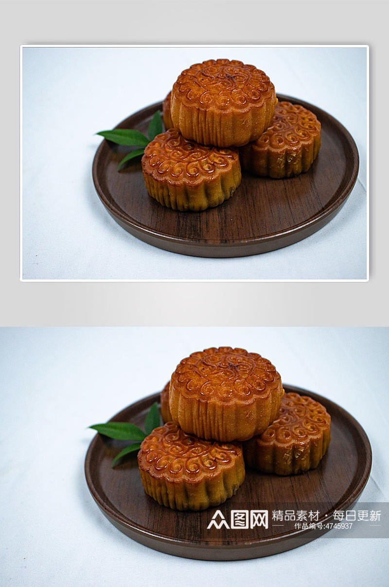 中秋节月饼美食摄影图片素材