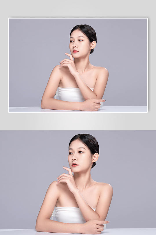 女性医美美肤彩妆美妆微整高级感人物摄影图片-众图网