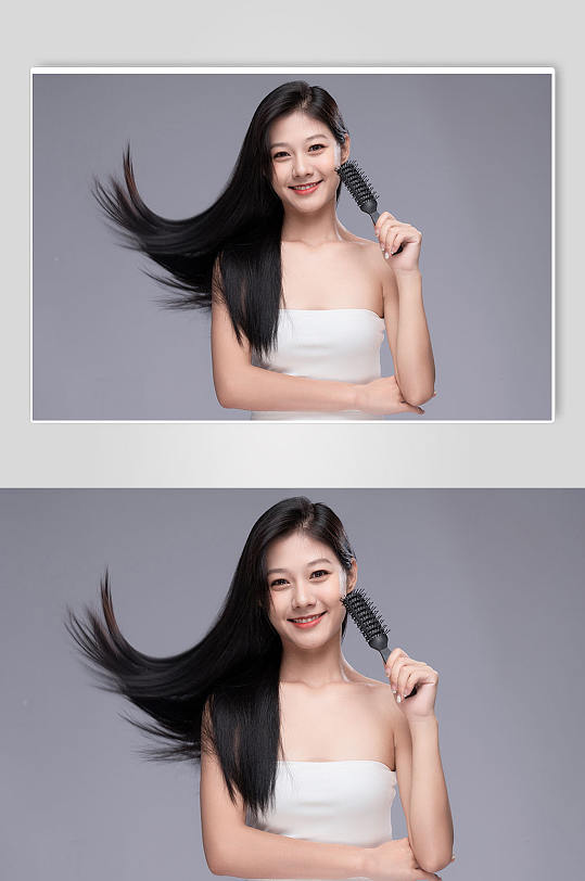 女性美发美肤彩妆美妆高级感人物摄影图片-众图网