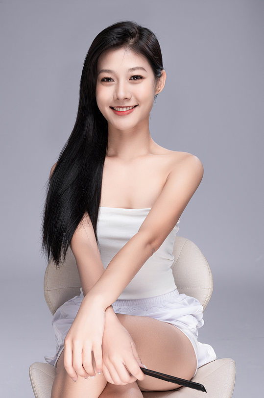 女性美发美肤彩妆美妆高级感人物摄影图片-众图网