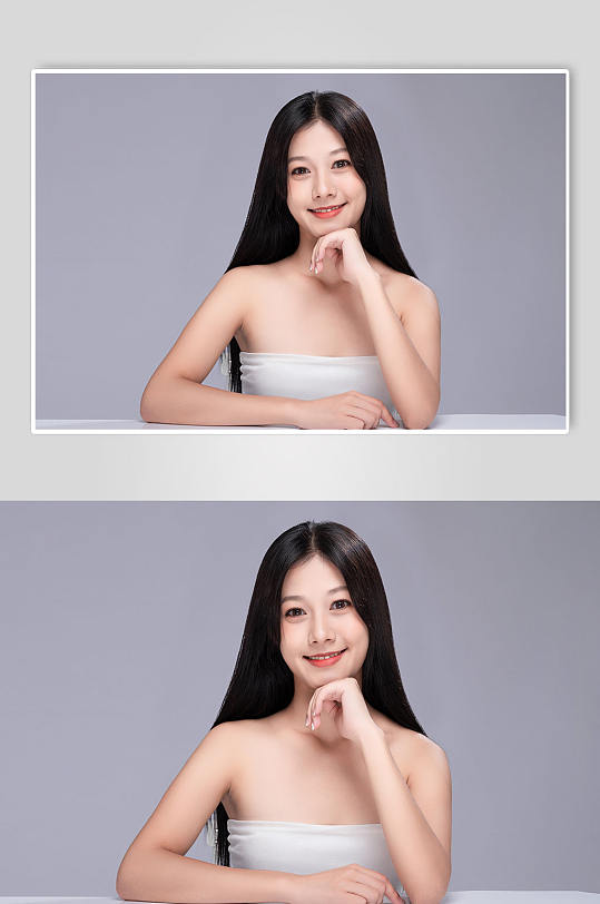 女性美发美肤彩妆美妆高级感人物摄影图片-众图网