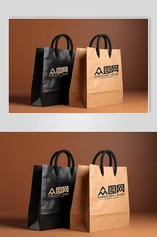 文创创意袋子手提袋学校文创产品展示样机-众图网