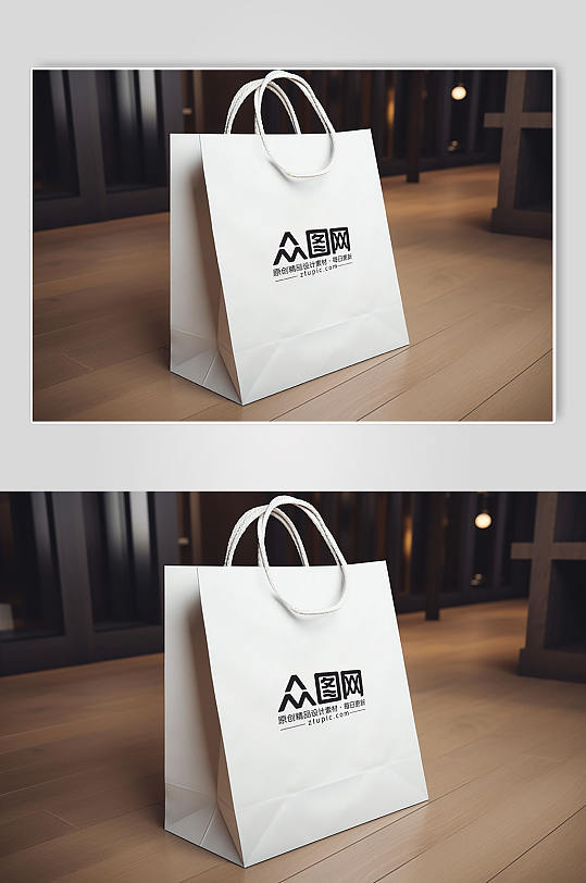 文创创意袋子手提袋学校文创产品展示样机-众图网