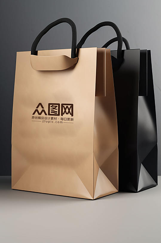 文创创意袋子手提袋学校文创产品展示样机-众图网