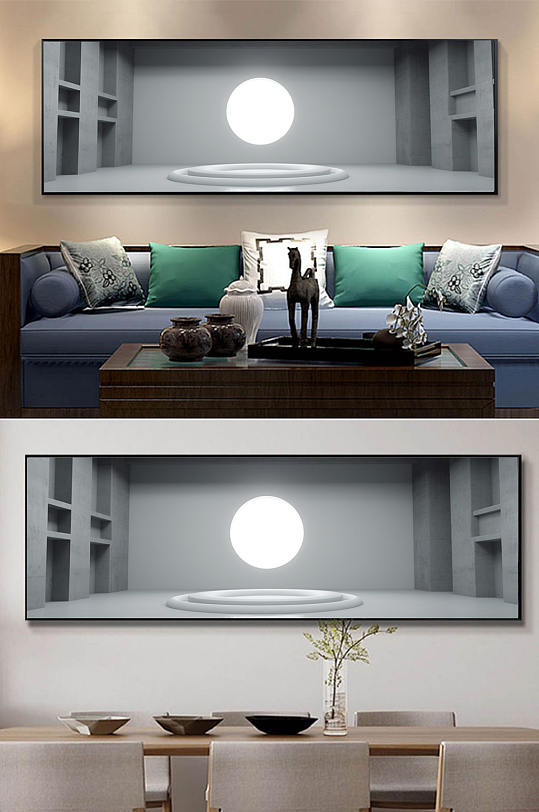 原创工业建筑模型空间图片玄关装饰画-众图网