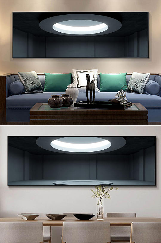 原创工业建筑模型空间图片玄关装饰画-众图网