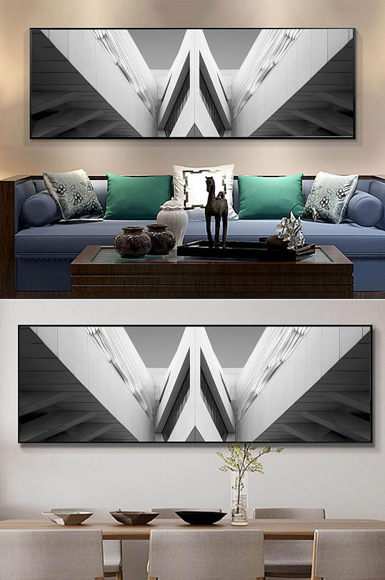 原创工业建筑模型空间图片玄关装饰画-众图网