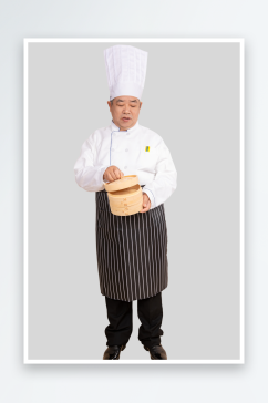 餐饮职场厨师服厨师人物免抠摄影元素