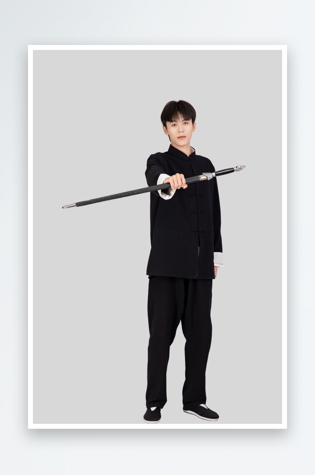 传统服饰舞剑男生人物PNG免抠元素素材