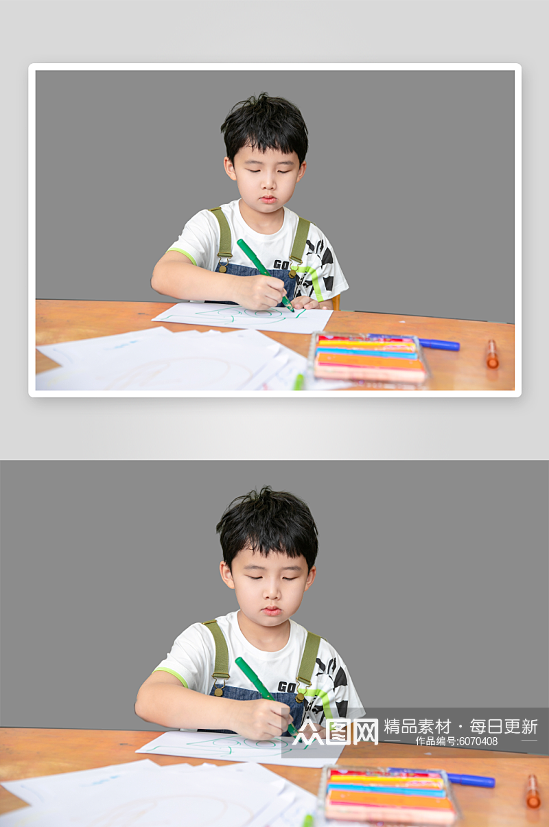 小朋友绘画涂鸦六一儿童人物PNG免抠元素素材