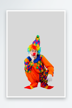 滑稽彩色小丑人物摄影PNG免抠元素