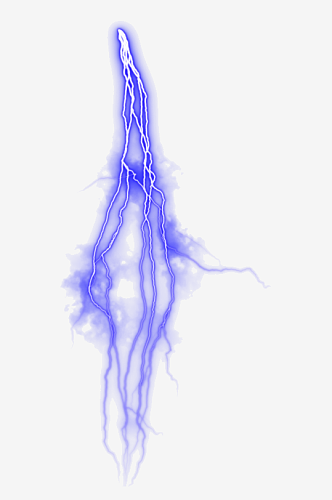 潮流未来科幻蓝色闪电雷电光电特效