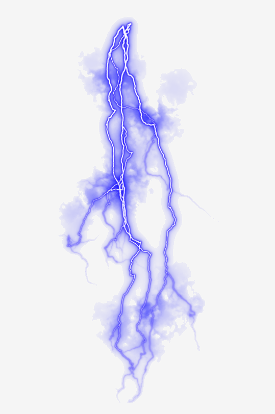 潮流未来科幻蓝色闪电雷电光电特效