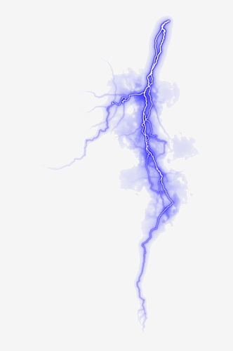 潮流未来科幻蓝色闪电雷电光电特效
