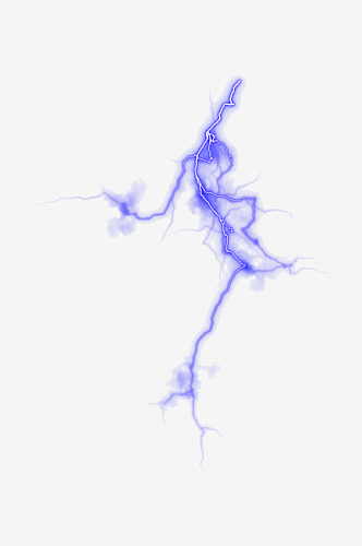潮流未来科幻蓝色闪电雷电光电特效