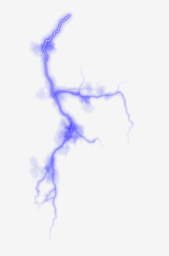 潮流未来科幻蓝色闪电雷电光电特效